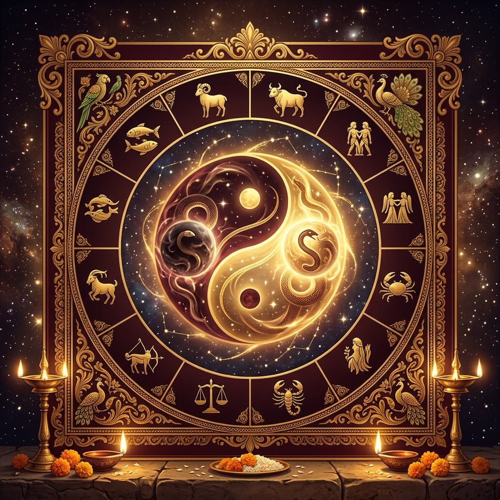 Rahu Ketu Dosha Samyam Cancellation Rules in Tamil Astrology