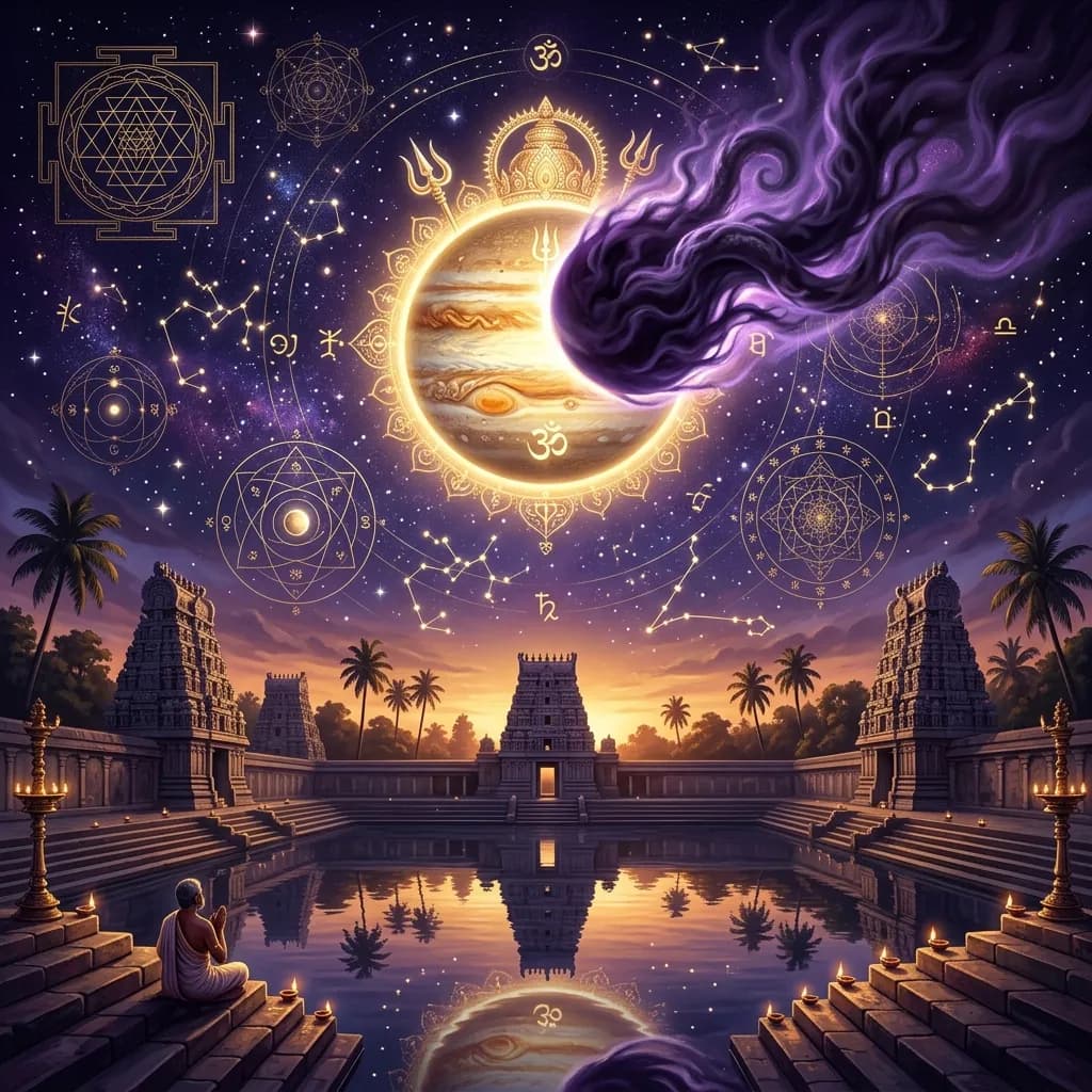 Guru Chandala Dosham - Jupiter Rahu Conjunction Vedic Astrology Guide