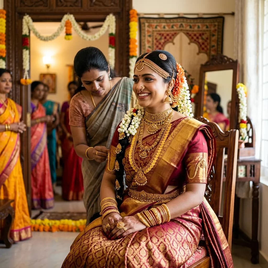 magalim traditional bride for Tamil marriage