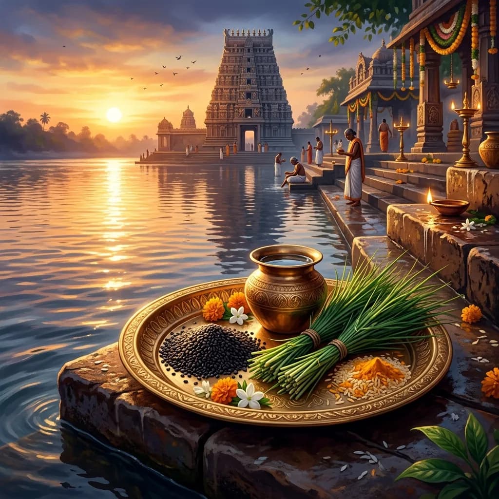 Pitru Dosham - Tharpanam Rituals on River Ghat Guide