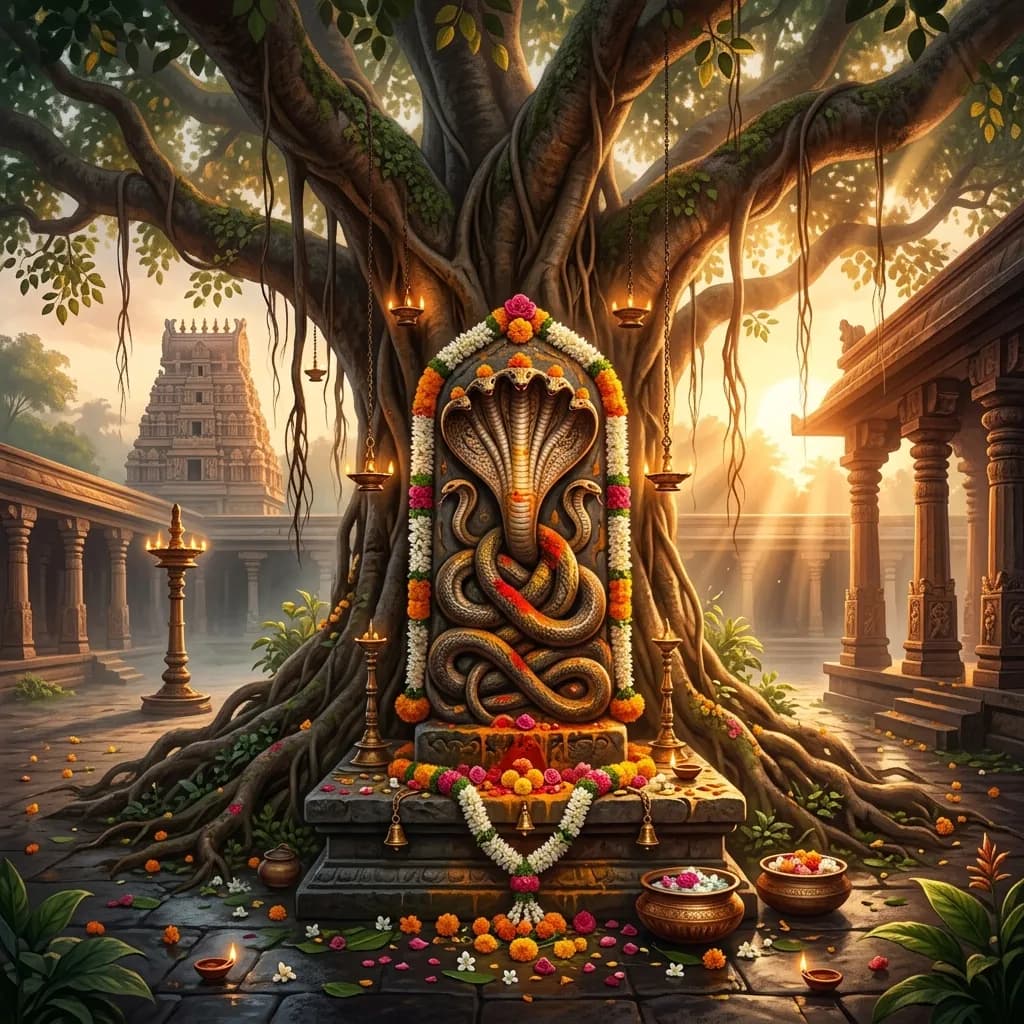 Sarpa Dosham - Naga Stones and Serpent Karma Astrology Guide