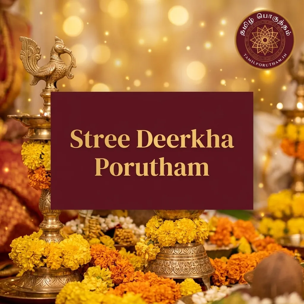 Stree Deerkha Porutham - Wife Longevity & Happiness