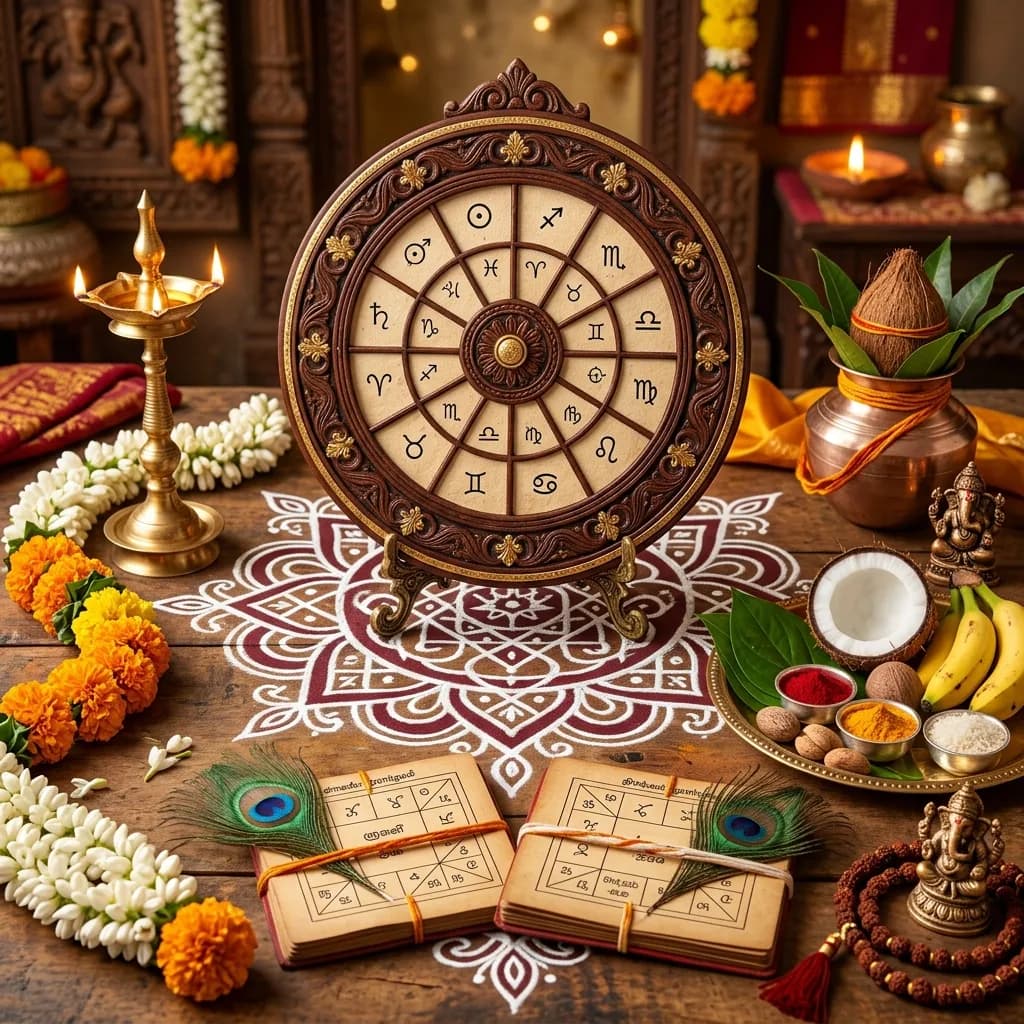 திருமண ஜாதக பொருத்தம் கணிக்கும் முறை - Tamil Astrology Marriage Chart