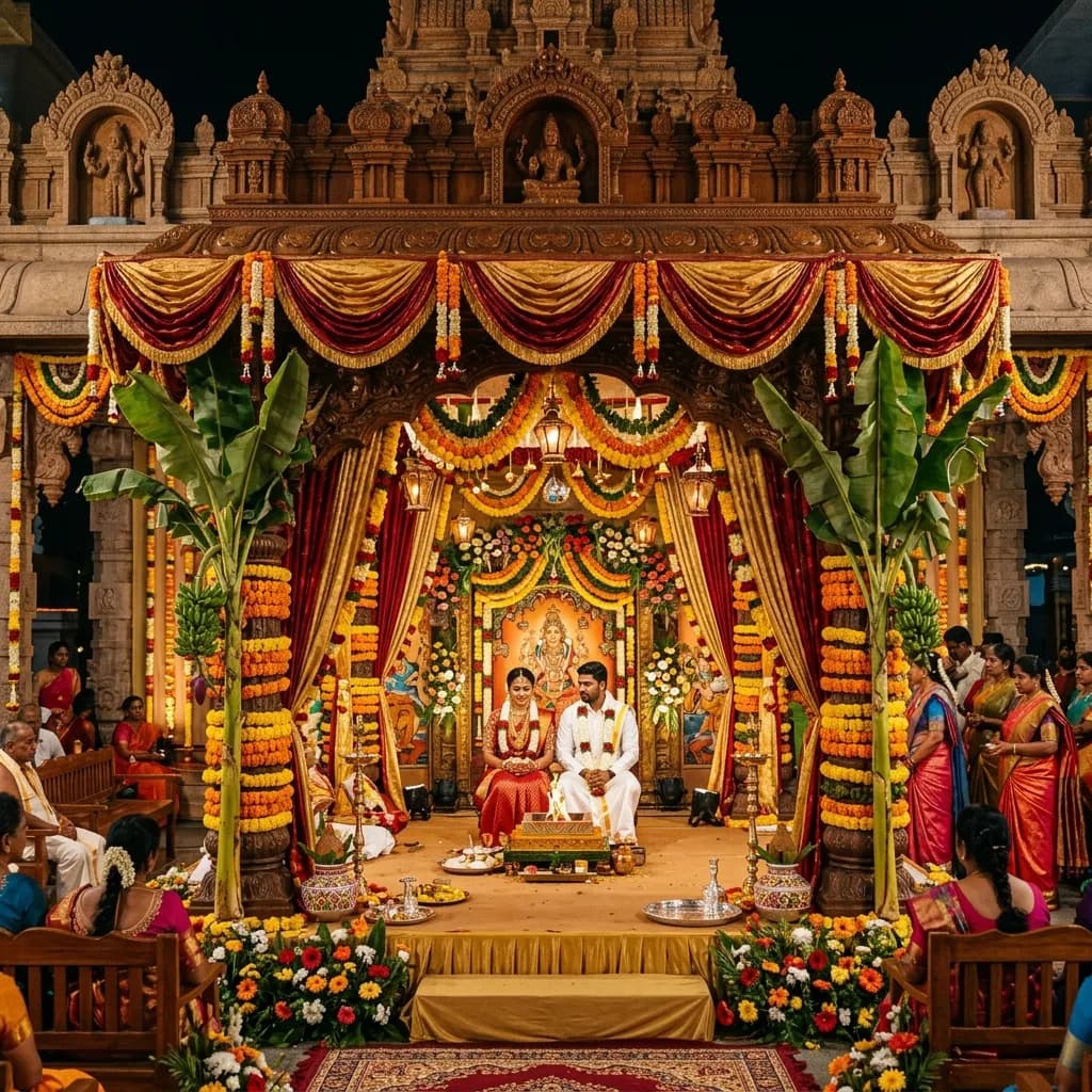 Beautiful tamilmarriage mandapam - Free Jathaga Porutham
