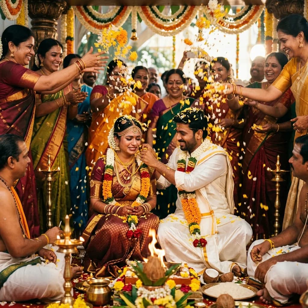 thirumanam muhurtham rituals in Tamil wedding